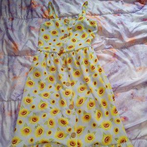 girls sunflower dress